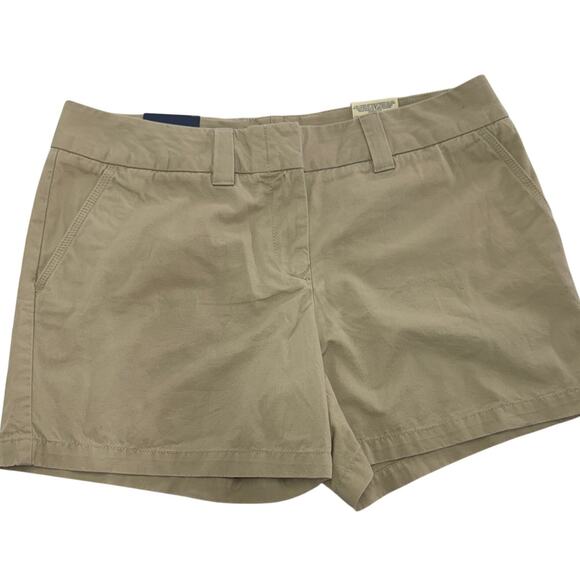 Tommy Hilfiger Shorts Womens 14 Tan Khaki Chino Cotton‎ - Picture 1 of 9